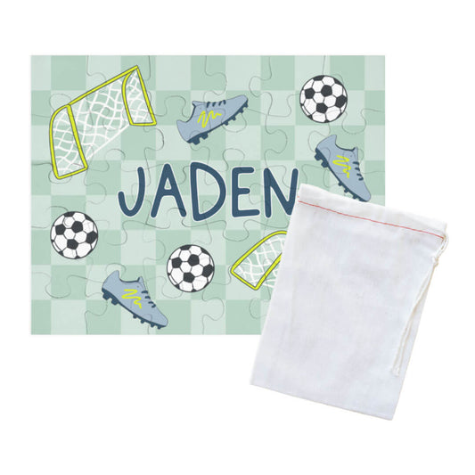 soccer star personalized puzzle for kids