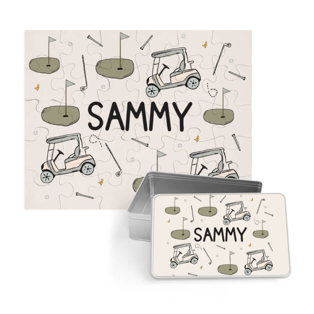 Kids Personalized 30 Piece Puzzle | Tee Time